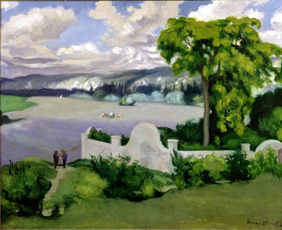 The River Seine near La Roche Guyon by Louis Anquetin